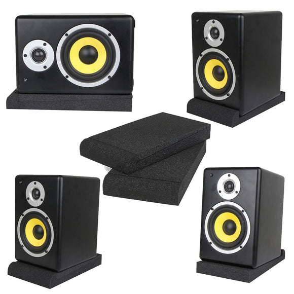 A Pair Of Studio Monitor Speaker Foam Isolation Pads New