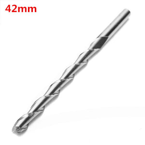 3.175mm 2 Flute Spiral Bit Carbide CNC End Mill Router 42mm CEL