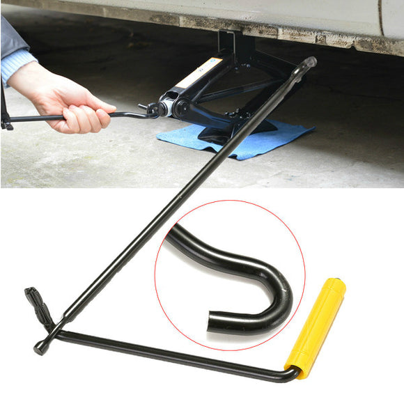 Steel Scissor Jack Handle Crank Tool Car Van Garage Tire Wheel Lug Wrench