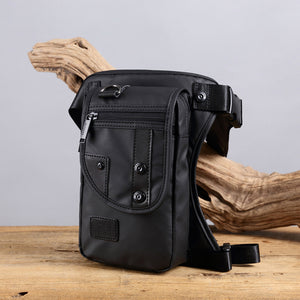 Men Minimalist Fashion Light Weight Nylon Waterproof Leg Bag Waist Bag Crossbody Bag