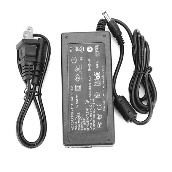 AC 100-240V to DC 12V 5A Power Supply Adapter for Lepy Amplifier