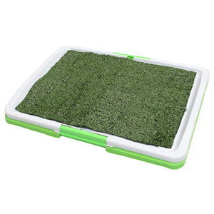 3 Tire Indoor Puppy Dog Pet Potty Training Pee Pad Mat Tray Grass Toilet With Tray