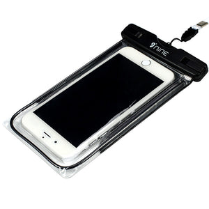 NINE Waterproof Fingerprint Touch Screen Fluorescence Phone Bag Case for Phone under 5.5 Inch