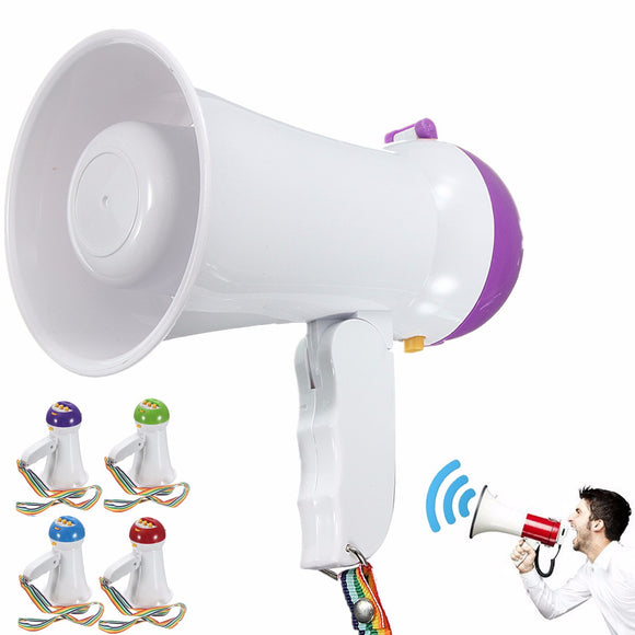 Portable Foldable Handheld Megaphone Siren Loudspeaker Voice Amplifier Recorder