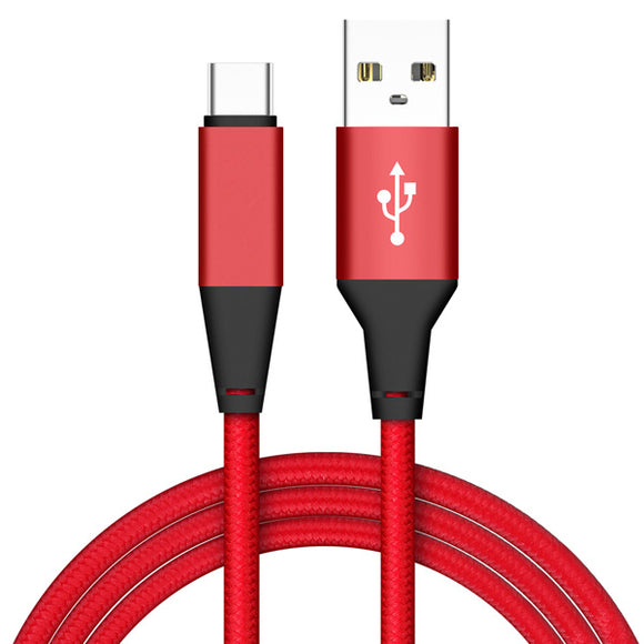 Bakeey 1M 2.4A Nylon Braided Data Sync Type-C Cable for Samsung Gaxaly S8 Plus Xiaomi mi6