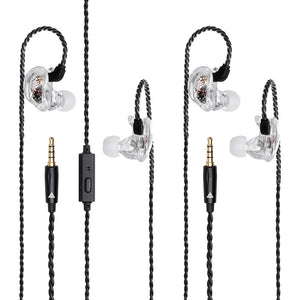 QKZ VK1 Colorful 4DD In Ear Earphone Hybrid Headset HIFI Bass Noise Cancelling Earbuds