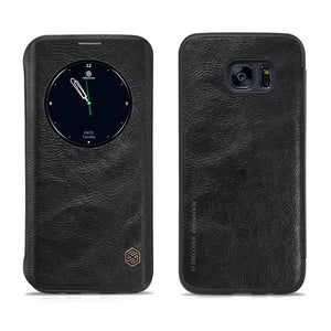 NILLKIN Smart Sleep Window View Flip Leather Case for Samsung Galaxy S7 Edge