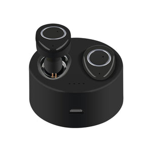 [Truly Wireless] TWS-F1 Bluetooth Earphone Headphone With Charger Box CVC6.0 Noise Cancelling