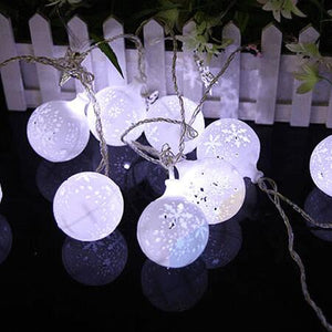 KCASA CSL-7 Gardening 5M 20LED String Light Snow Ball Shape Holiday Garden Party Wedding Decoration