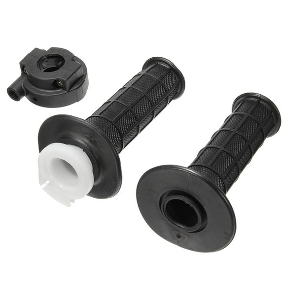 Pair Motorcycle Handlebar Grips Handlebar Black Rubber 22mm/0.87in