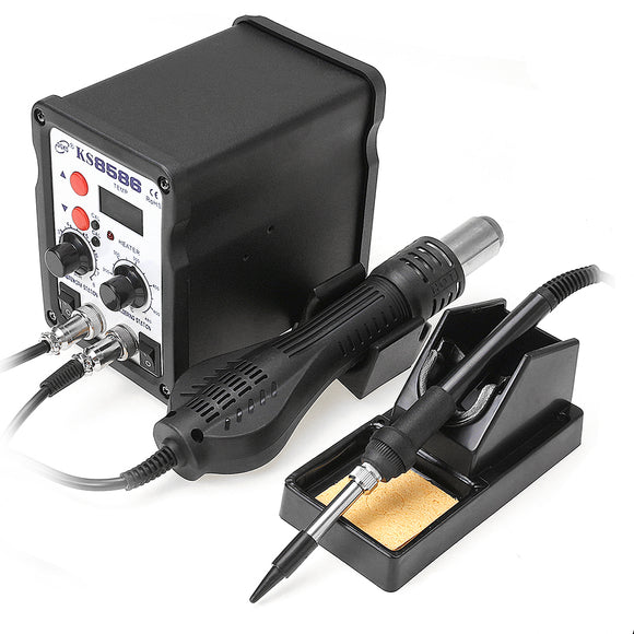 KS-8586 2 in 1 Soldering Iron Solder Rework Station Hot Air G un Handle Kit AC 110V/220V