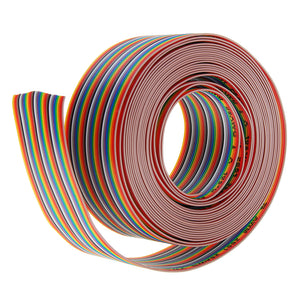 5M 1.27mm Pitch Ribbon Cable 34P Flat Color Rainbow Ribbon Cable Wire Rainbow Cable