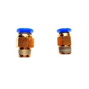 1.75mm/3mm Brass Pneumatic Connector Quick Joint For 3D Printer J-head Remote Extruder