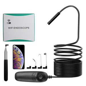 Y12 5M Semi-rigid Cable HD1200P Wifi Borescope Inspection Camera 2.0MP Wireless Usb Borescope with Retail Carton Box