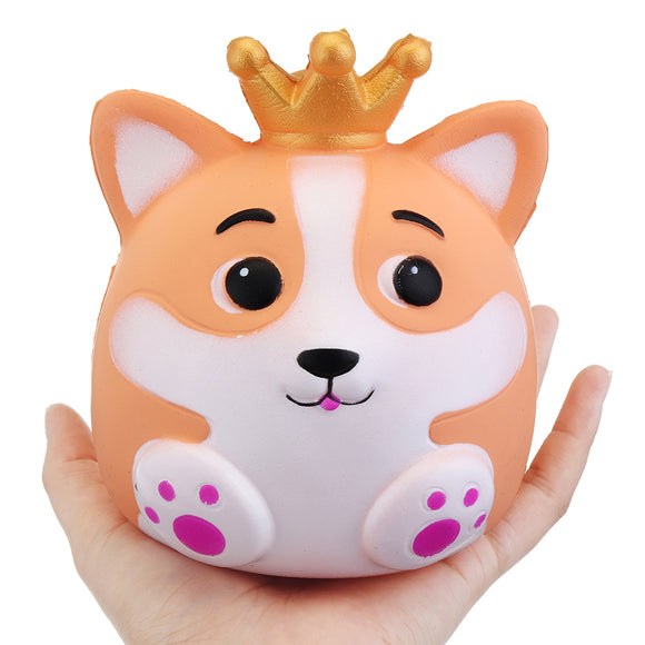 Crown Fox Squishy 12.5CM Slow Rising Rebound Jumbo Toys With Packaging Gift Collection