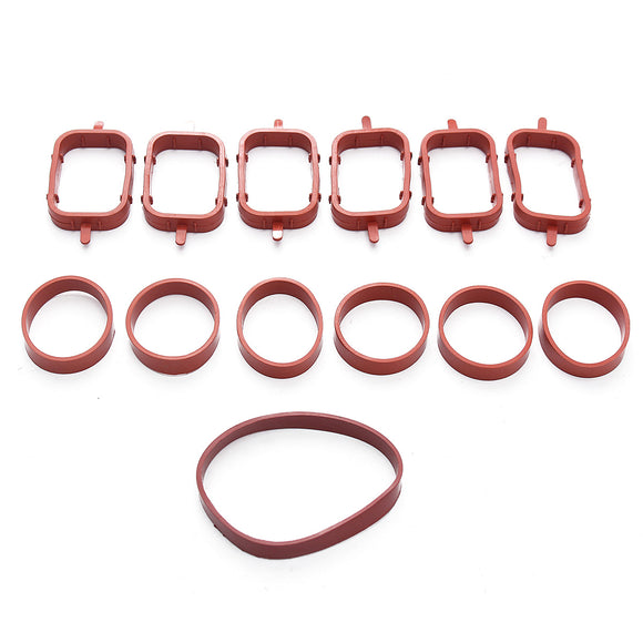 6PCS Set INTAKE MANIFOLD GASKET INLET FOR BMW E39 E46 E60 E61 E65 E66 E90 E91 E53