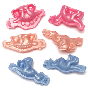 6 Pcs Colorful Plastic Dinosaur Dough Plasticine Mold Kids Play Toy Craft Tool