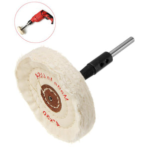 Drillpro 4 Inch Felt Wool Polishing Wheel Adapter Set Changed Electric Drill Into Polishing Machine