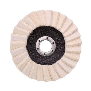 Drillpro 130mm Stianless Steel Wool Felt Flap Polishing Wheel Disc Angle Grinder Buffing Pads For Medical Glass Marble Metal