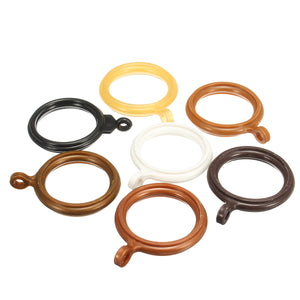 12Pcs Plastic Curtain Rings Pole Ring Inner Diameter 38mm