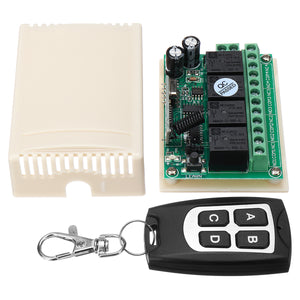 DC12V 4CH Learning Code Remote Control Switch Momentary /Toggle /Latche 315M/433M Circuit Board