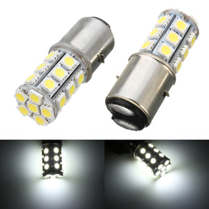 6000K 12V BA20D H6 24 LED SMD Motorcycle Moped ATV Pit Headlight Bulb