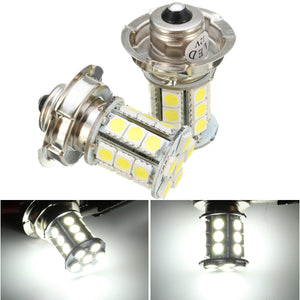 Pair 12V AC P26 S 24 SMD LED White Motorcycle Headlight Car Bulb Lamp