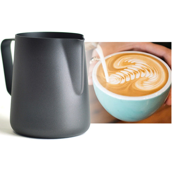 KCASA KC-BKM03 350mL Stainless Steel Expresso Mug Measuring Kitchen Craft Coffee Frothing Milk