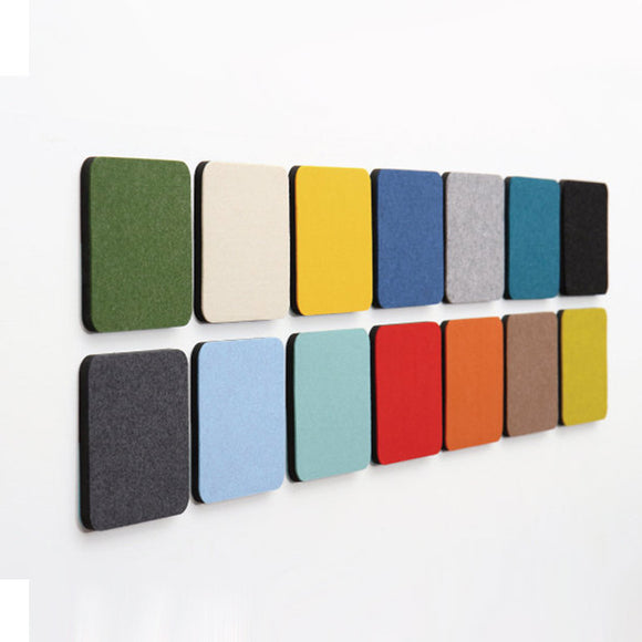 Honana DX-174 10PCS Creative Colorful Retangle Wool Felt Multifunctional Wall Sticker Smart