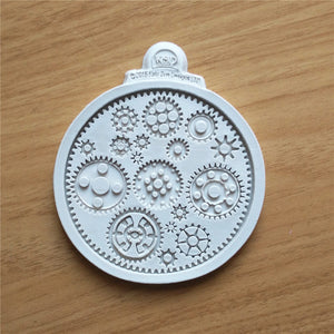 Steampunk Gears Silicone Fondant Cake Mold Cup Cake Mould Chocolate Baking Tools for Cakes