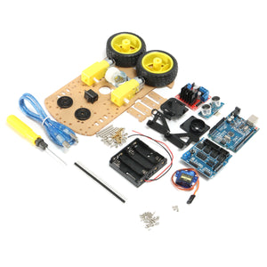 DIY L298N 2WD Ultrasonic Smart Tracking Moteur Robot Car Kit For Arduino