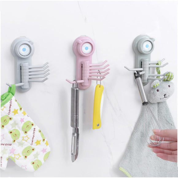 KCASA KC-WH07 Colorful Suction Cup Hook ABS Kitchen Tools Bathroom Towels Hanger