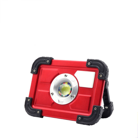 XANES 20W COB Spotlight USB Rechargeable 18650 Battery Waterproof LED Flashlight 4 Modes Hunting Camping Work Light