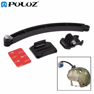 PULUZ Outdoor Motorcycle Cycling Helmet Extension Arm Mount Set for Gopro SJCAM Xiaomi Yi