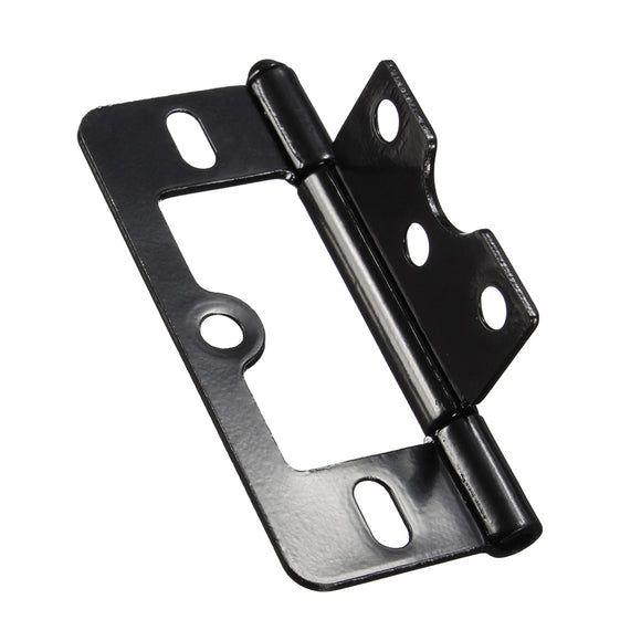 76x35mm Black Iron Door Injection Hinge Lash  For Furniture Cabinet