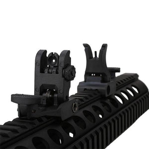 AURKTECH 20mm Hunting Plastic Troy Folding Battle Rear Iron Sight