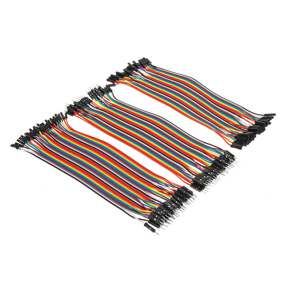 120pcs Multicolored Dupont Wire Male to Female Male to Male Female to Female Jumper Wire Kit