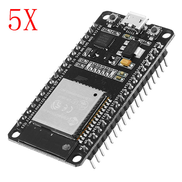 5pcs ESP32 Development Board WiFi+Bluetooth Ultra Low Power Consumption Dual Cores ESP-32S Board