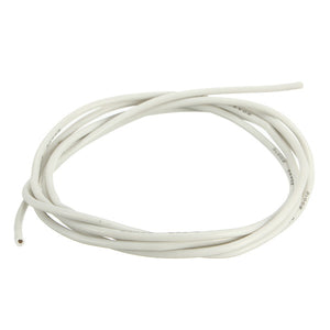 20AWG Flexible Silicone Wire Cable Soft High Temperature Tinned Copper White 1/3/5/10M