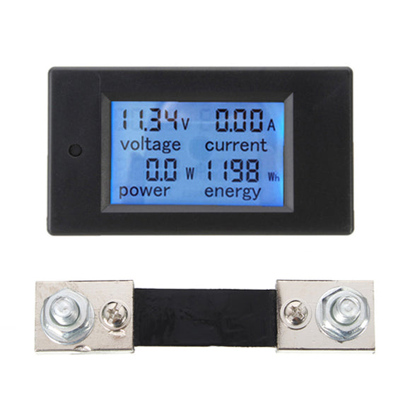 100A DC Multifunction Digital Power Meter Energy Monitor Module Volt Meterr Ammeter