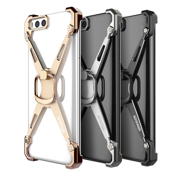 NILLKIN Armor X Metal With Ring Splicing Plating Bracket Holder Bumper Case For Xiaomi Mi6 Mi 6