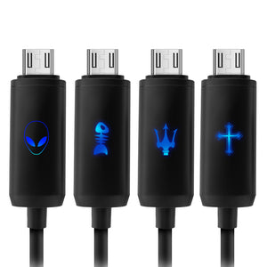 LLano Intelligent Light 5V 2.4A USB to Micro 2A High Speed Date Line-1m for android