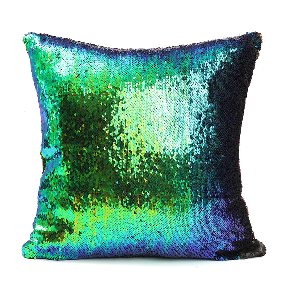 40X40cm Mermaid Magical Color Change Fashion  Fabrics Sequin Pillow Case Home Decor