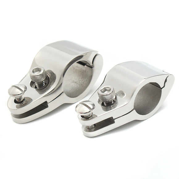 316 Stainless Steel Mount Hinge Fittings Boat Bimini Top Hinged Jaw Slide Marine Hardware