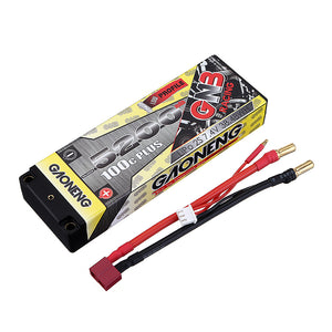 Gaoneng 7.4V 5200mAh 100C 2S Lipo Battery T Plug for 1:10 RC Car