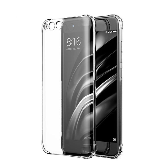 Ultra Thin Shockproof Transparent Soft TPU Back Case For Xiaomi Mi6 Mi 6