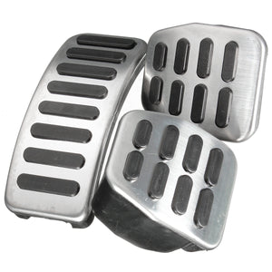 Stainless Steel MT Pedal Pads For VW Polo Jetta MK4 Bora Lavida Golf MK4 Fabia