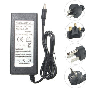 AC100-240V to DC12V 2A 24W Power Suply Driver Adapter Transformer for LED Strip Light