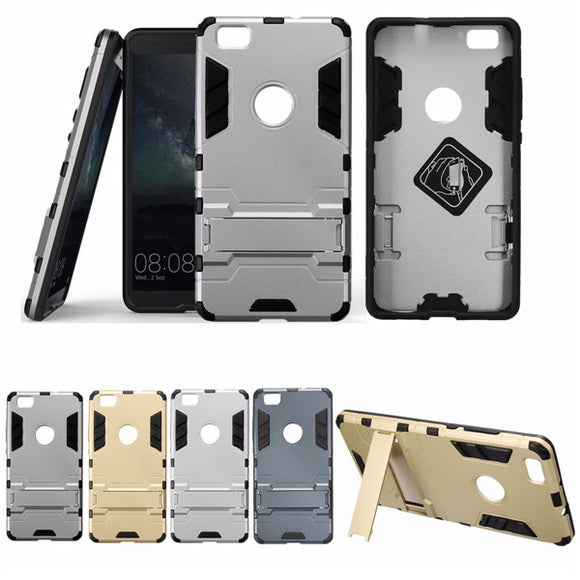 TPU+PC Hybrid Shockproof Stand Hard Case Cover For HUAWEI P8 Lite