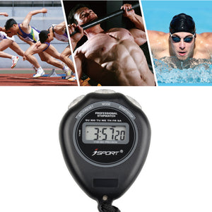 IPRee Waterproof Electronic Stopwatch Digital Handheld Time Alarm Counter for Running Swimming